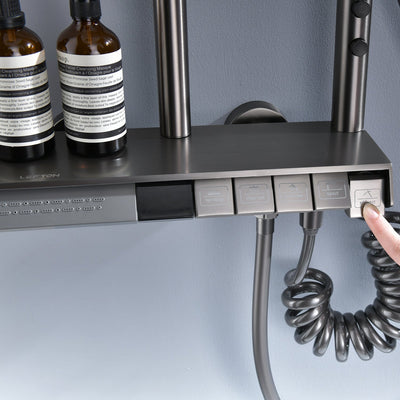 Metora Thermostatic Shower System with 5 Water Modes and Temperature Display Screen-SST2206