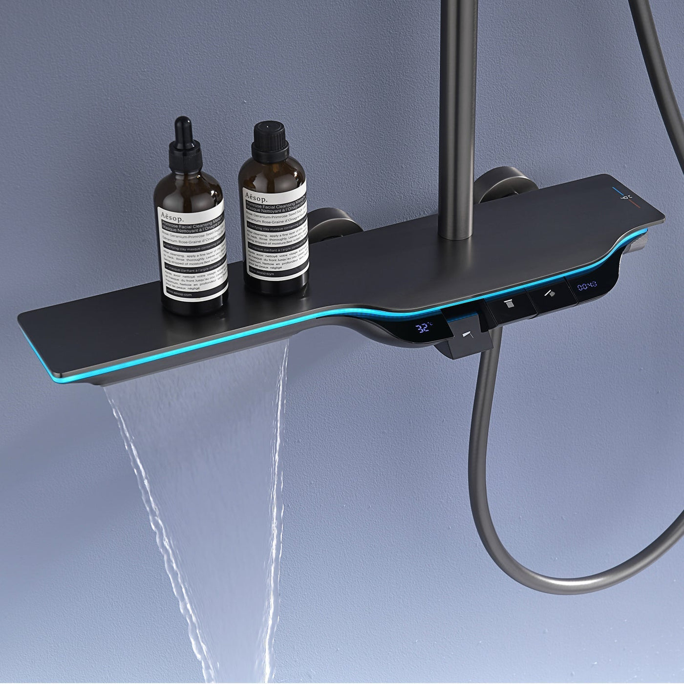 Metora Thermostatic Shower System with Temperature Display & LED Light-SST2207