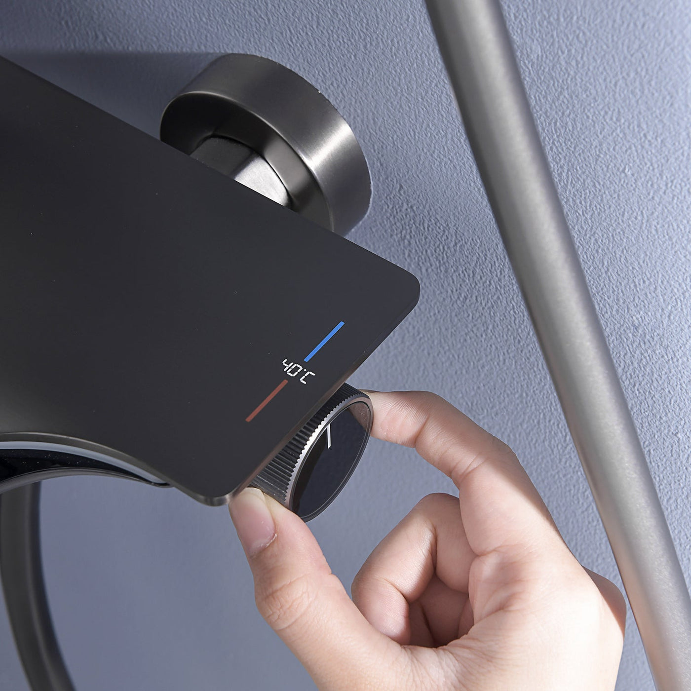 Metora Thermostatic Shower System with Temperature Display & LED Light-SST2207