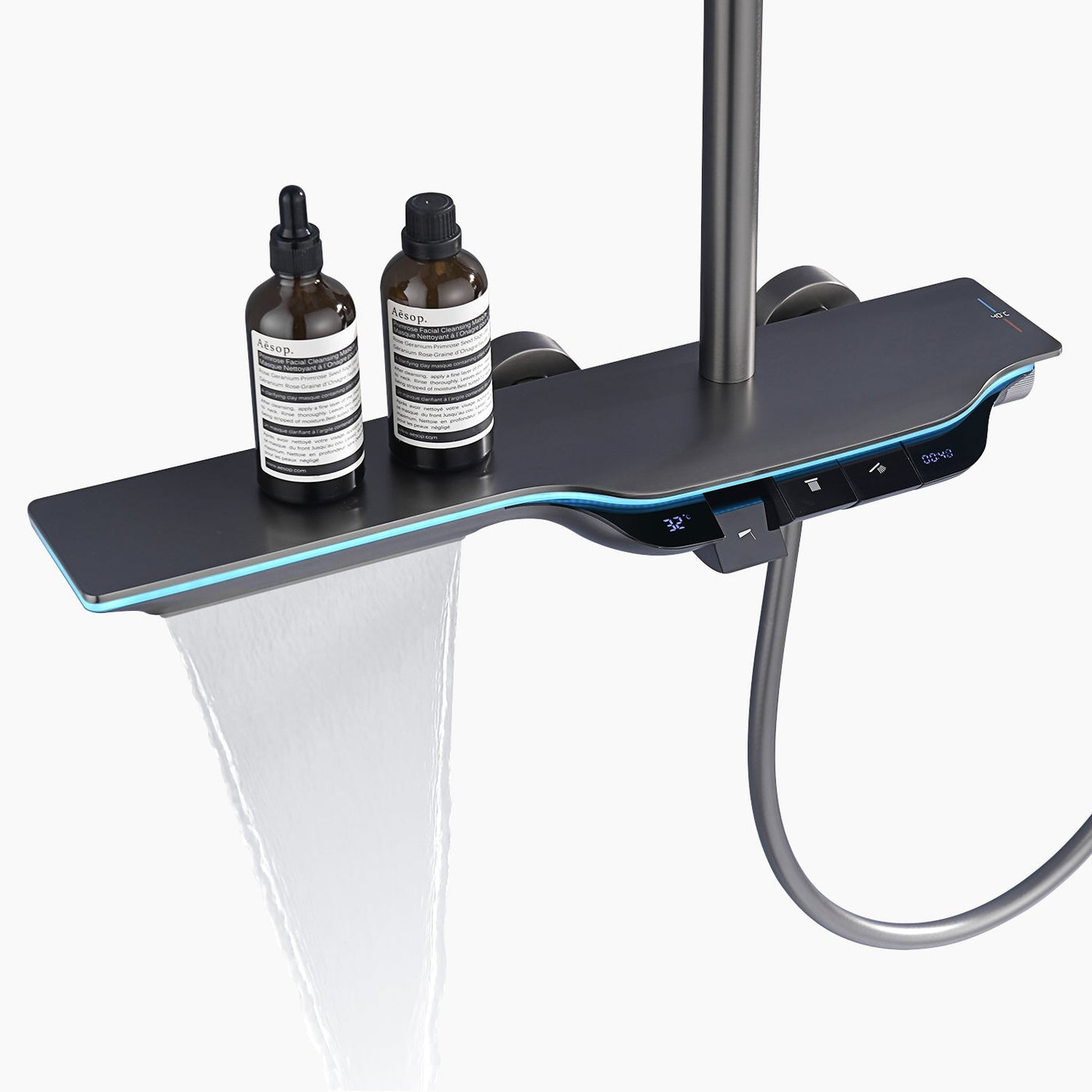 Metora Thermostatic Shower System with Temperature Display & LED Light-SST2207