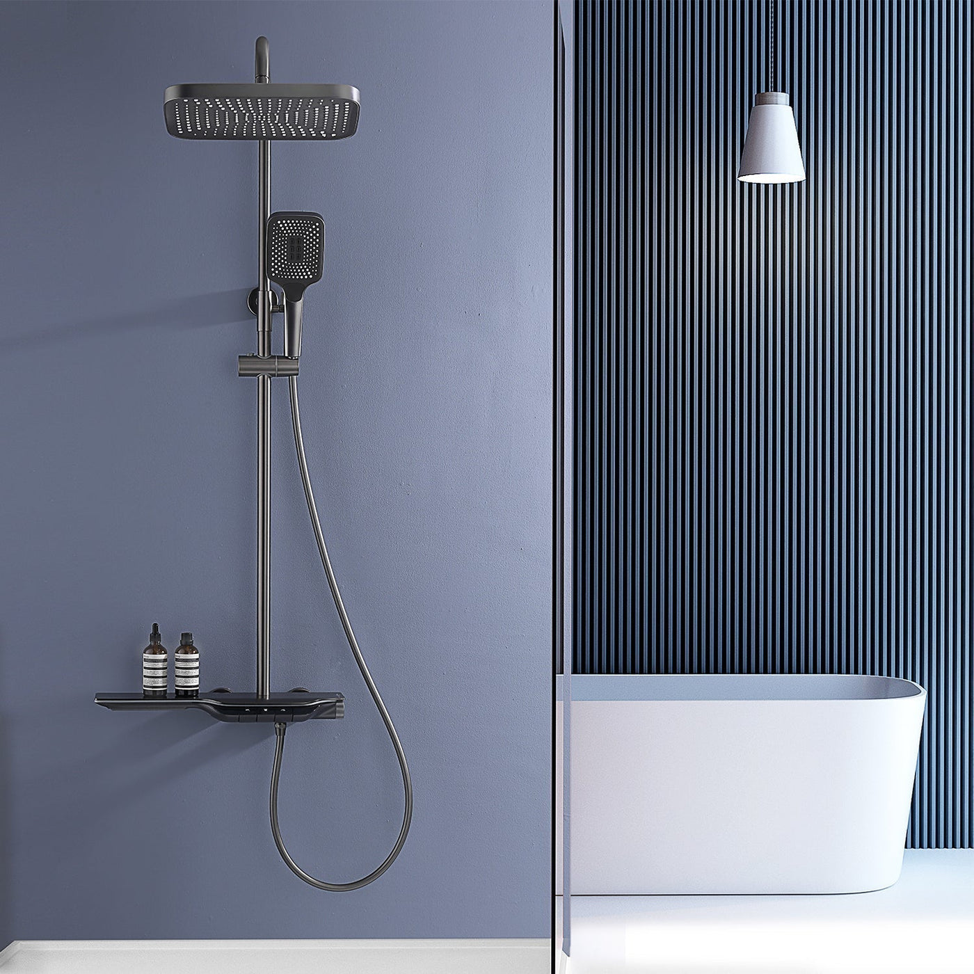 Metora Thermostatic Shower System with Temperature Display & LED Light-SST2207
