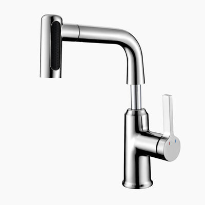 Metora Single-Hole Waterfall & Pull-Out Liftable Bathroom Faucet-BF2209