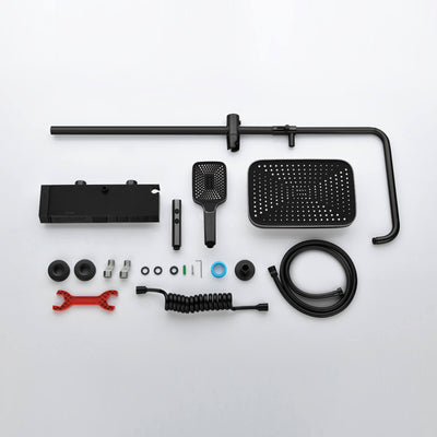 Metora Thermostatic Shower System with 5 Water Modes and Temperature Display Screen-SST2206