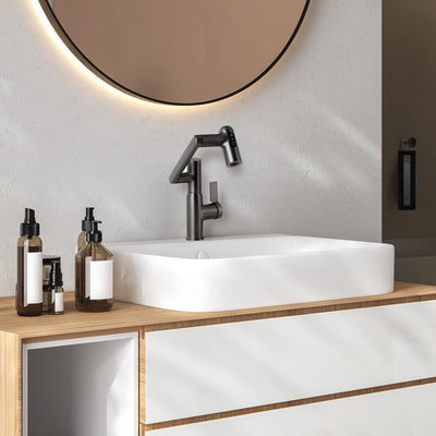 Recertified-Metora Single-Hole Rotatable Faucet with Temperature Display-BF2204-US