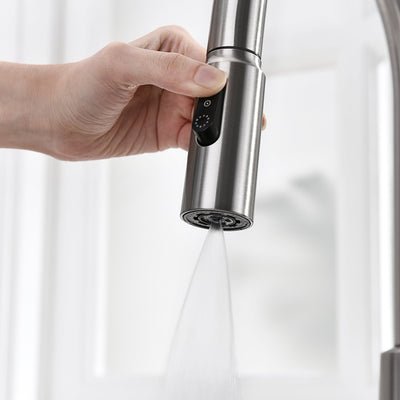 Metora Modern Pull-Down Kitchen Faucet with Temperature Display-KF2501