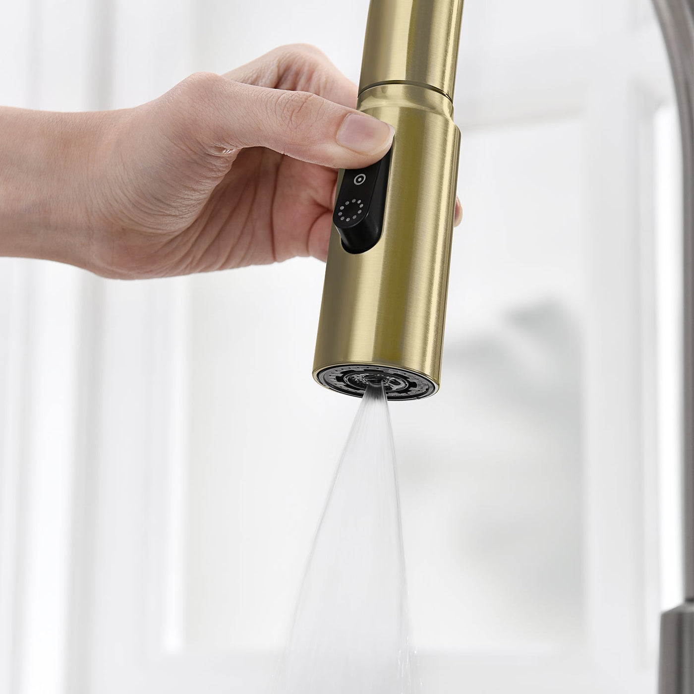 Metora Modern Pull-Down Kitchen Faucet with Temperature Display-KF2501