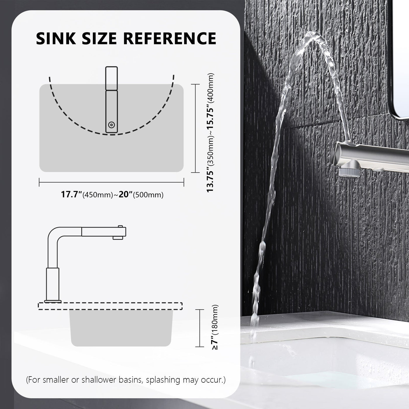 Metora Single-Hole Liftable Pull-Out Bathroom Faucet With Temperature Display-BF2501