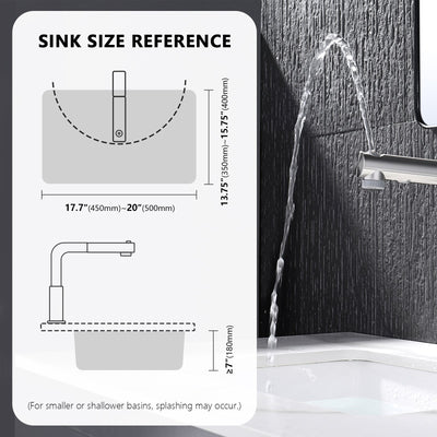 Metora Single-Hole Liftable Pull-Out Bathroom Faucet With Temperature Display-BF2501