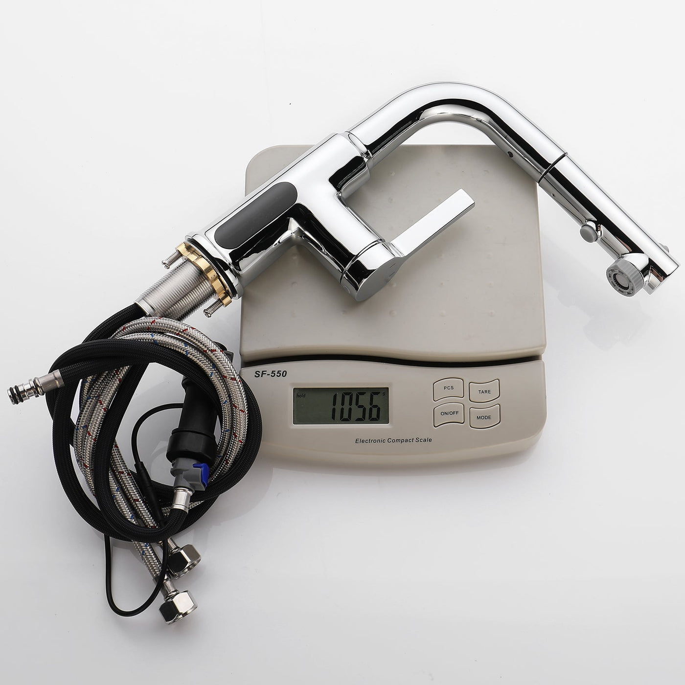 Metora Single-Hole Liftable Pull-Out Bathroom Faucet With Temperature Display-BF2501