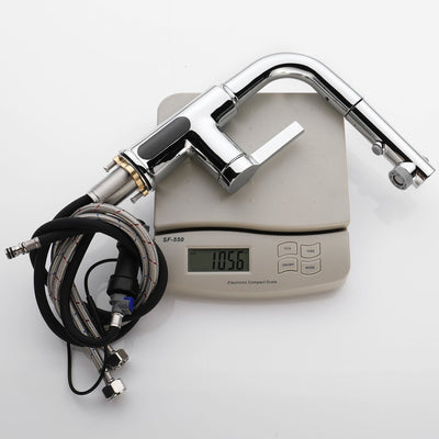 Metora Single-Hole Liftable Pull-Out Bathroom Faucet With Temperature Display-BF2501