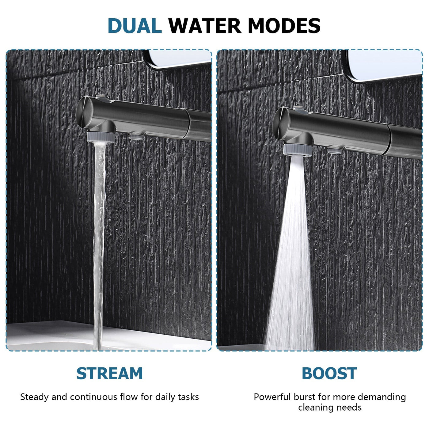 Metora Single-Hole Liftable Pull-Out Bathroom Faucet With Temperature Display-BF2501