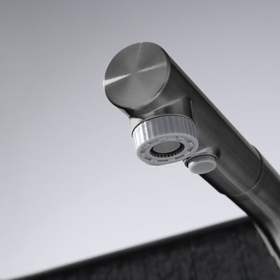 Metora Single-Hole Liftable Pull-Out Bathroom Faucet With Temperature Display-BF2501