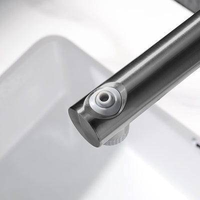 Metora Single-Hole Liftable Pull-Out Bathroom Faucet With Temperature Display-BF2501