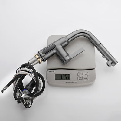 Metora Single-Hole Liftable Pull-Out Bathroom Faucet With Temperature Display-BF2501