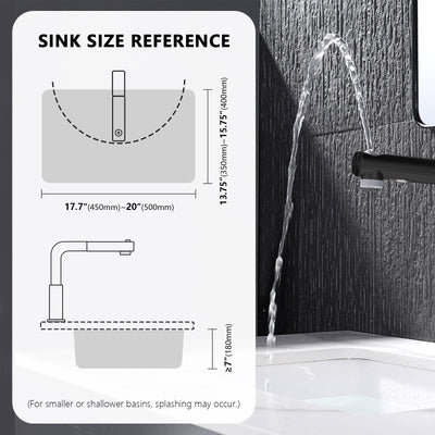 Metora Single-Hole Liftable Pull-Out Bathroom Faucet With Temperature Display-BF2501