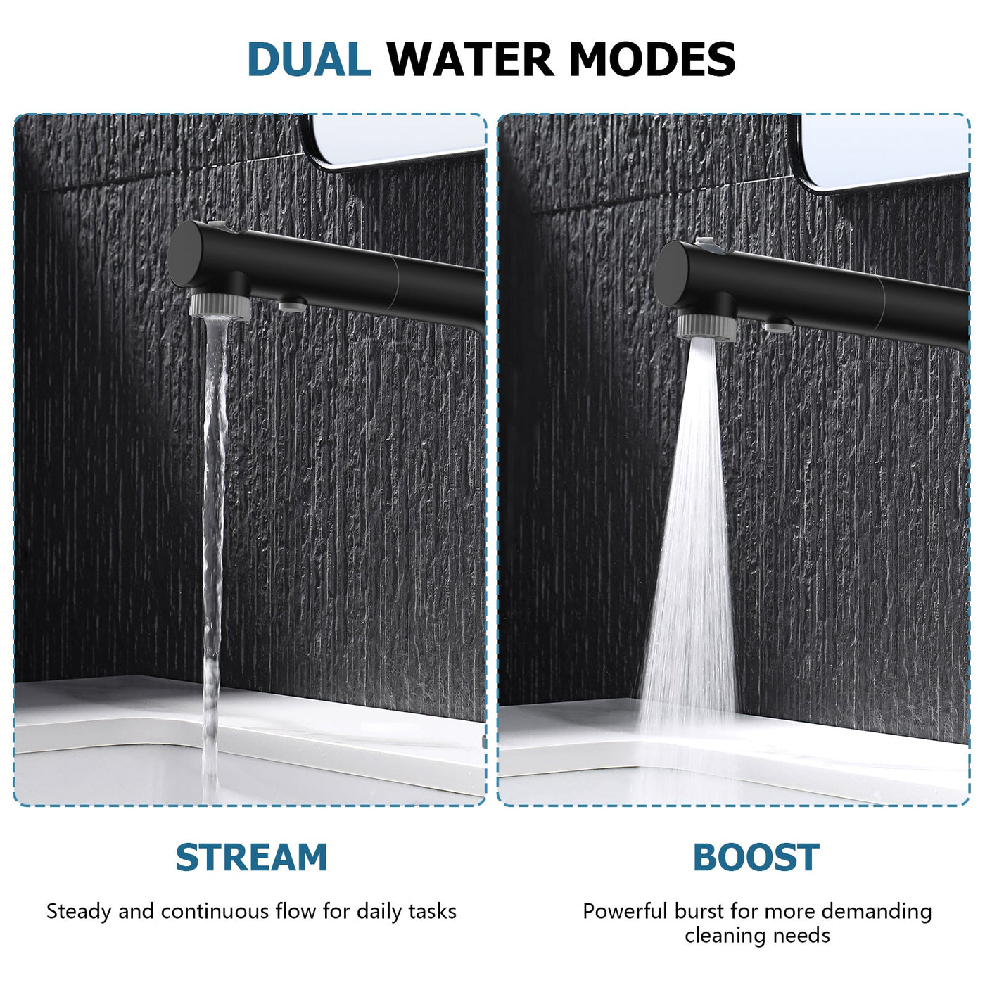 Metora Single-Hole Liftable Pull-Out Bathroom Faucet With Temperature Display-BF2501