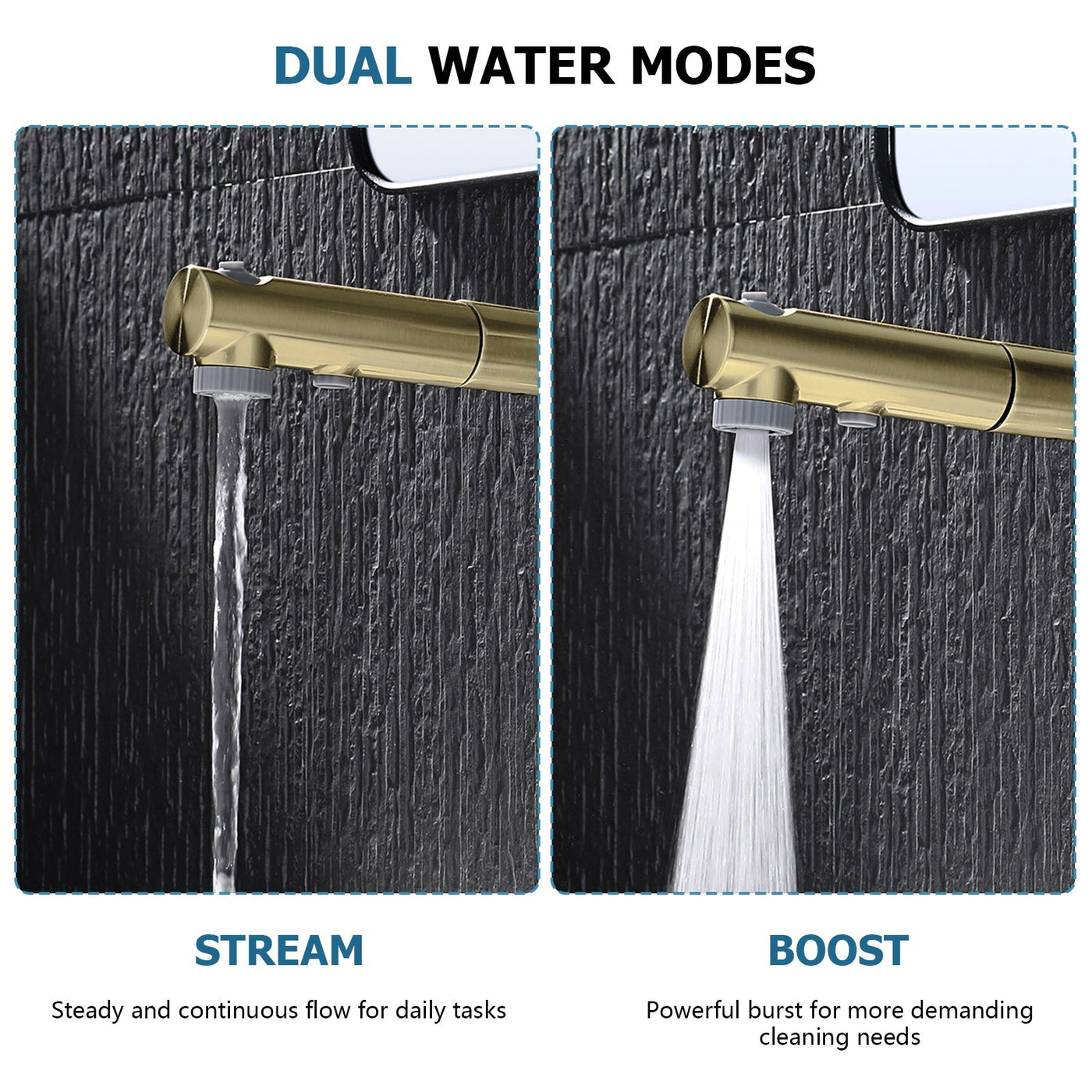 Metora Single-Hole Liftable Pull-Out Bathroom Faucet With Temperature Display-BF2501