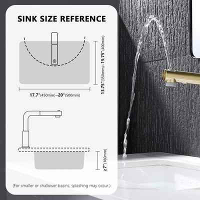 Metora Single-Hole Liftable Pull-Out Bathroom Faucet With Temperature Display-BF2501