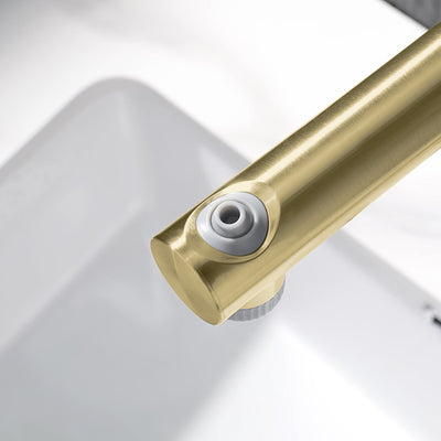 Metora Single-Hole Liftable Pull-Out Bathroom Faucet With Temperature Display-BF2501