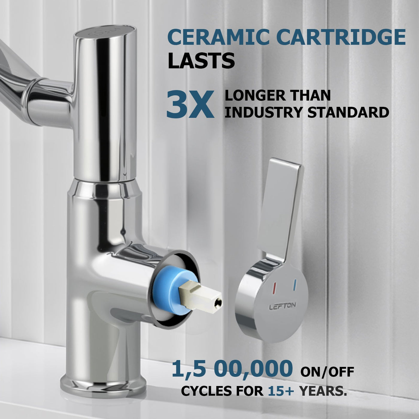 Metora Single-Hole Rotatable Faucet with Temperature Display-BF2204