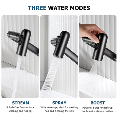 Metora Single-Hole Rotatable Faucet with Temperature Display-BF2204