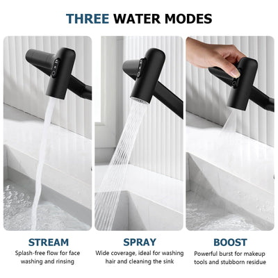 Metora Single-Hole Rotatable Faucet with Temperature Display-BF2204