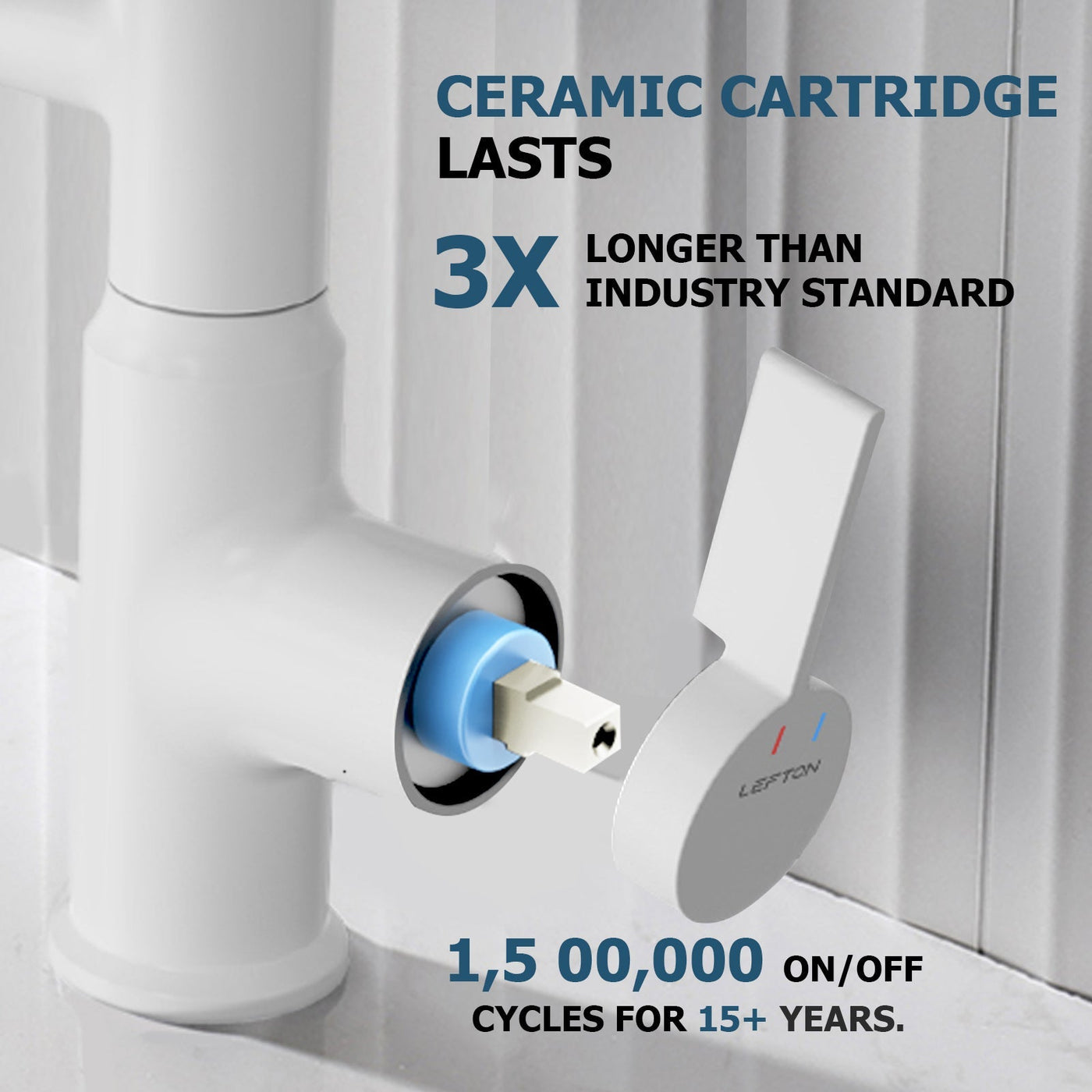 Metora Single-Hole Rotatable Faucet with Temperature Display-BF2204