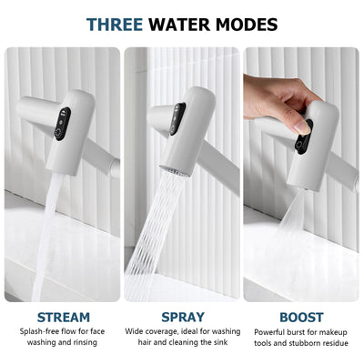 Metora Single-Hole Rotatable Faucet with Temperature Display-BF2204