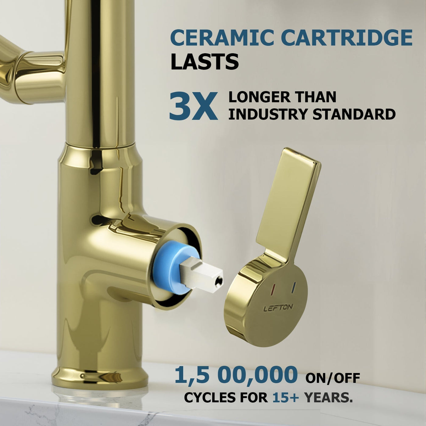 Metora Single-Hole Rotatable Faucet with Temperature Display-BF2204