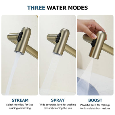 Metora Single-Hole Rotatable Faucet with Temperature Display-BF2204