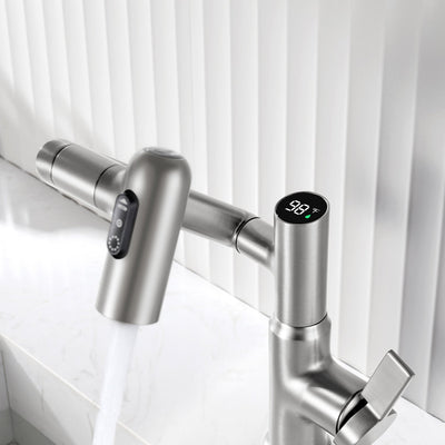 Metora Single-Hole Rotatable Faucet with Temperature Display-BF2204