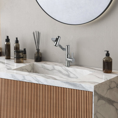 Metora Single-Hole Rotatable Faucet with Temperature Display-BF2204