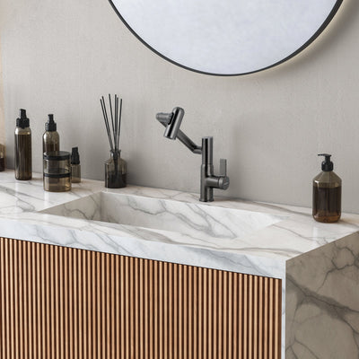 Metora Single-Hole Rotatable Faucet with Temperature Display-BF2204