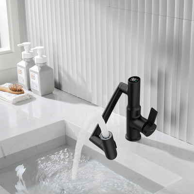 Metora Single-Hole Rotatable Faucet with Temperature Display-BF2204