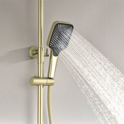 Metora Thermostatic Shower System with 5 Water Modes and Temperature Display Screen-SST2206