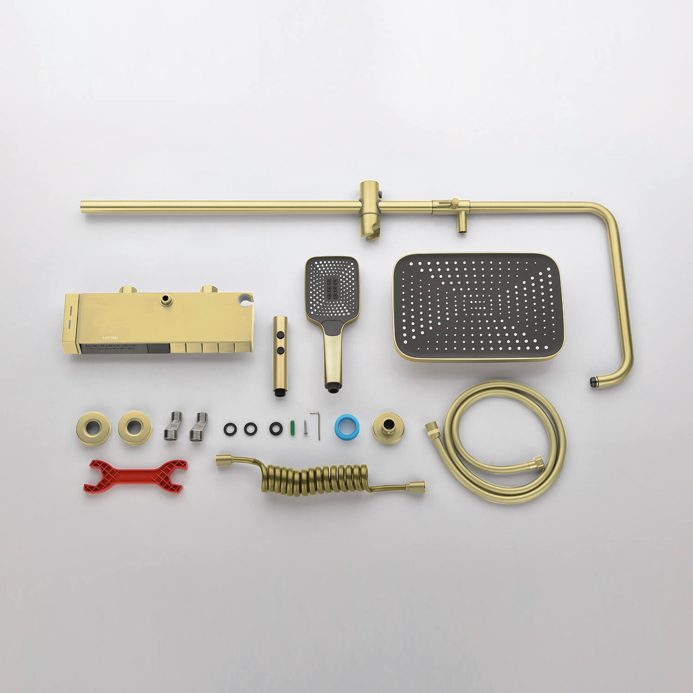 Metora Thermostatic Shower System with 5 Water Modes and Temperature Display Screen-SST2206