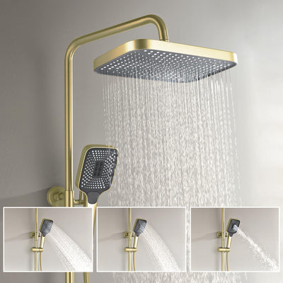 Metora Thermostatic Shower System with 5 Water Modes and Temperature Display Screen-SST2206